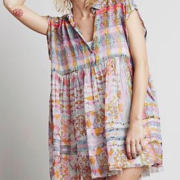 Free People Dresses & Skirts - Free People FP One Empire Raw Edge Shirt Dress